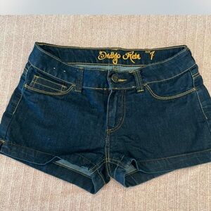 Indigo Rein Women's Deep Blue Jean Shorts